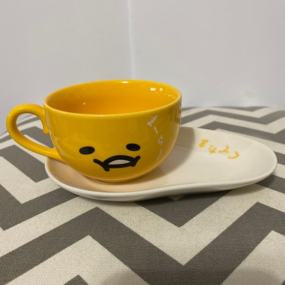 Sanrio Gudetama Tea Cup Saucer Set Prize From Japan - NEW IN BOX! - Picture 7 of 8